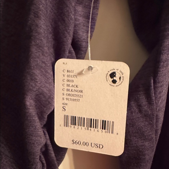 Free People Gray Long Sleeve Top with thumb holes - Picture 3 of 4